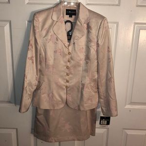 Sag Harbor Champagne Suit (Blazer and Skirt)